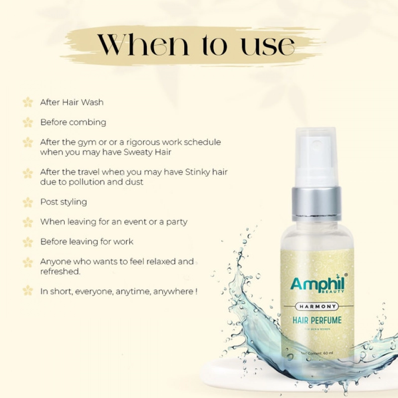 Generic Amphil beauty Harmony Unisex Hair perfume 60 ml | Alcohol Free | Water Based | Paraben Free Generic Amphil beauty Harmony Unisex Hair perfume 60 ml | Alcohol Free | Water Based | Paraben Free
