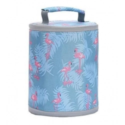 Generic Round Travel Lunch Bag – Portable Office Bag for Men And Women (Color: Assorted )