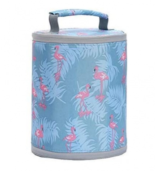 Generic Round Travel Lunch Bag – Portable Office Bag for Men And Women (Color: Assorted )