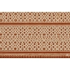Generic Fleece Geometric Double Polar Warm Bedsheet with 2 Pillow Cover (Orange)