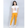 Generic Girl's Cotton Lycra Solid Elasticated Jeggings (Mustard) Generic Girl's Cotton Lycra Solid Elasticated Jeggings (Mustard)