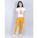 Generic Girl's Cotton Lycra Solid Elasticated Jeggings (Mustard) Generic Girl's Cotton Lycra Solid Elasticated Jeggings (Mustard)