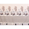 Generic Women's Linen Cotton Printed Saree With Unstitched Blouse 5.5Mtr (Off White)