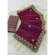 Generic Women's Satin Embellished Saree With Unstitched Blouse 5.5Mtr (Maroon) Generic Women's Satin Embellished Saree With Unstitched Blouse 5.5Mtr (Maroon)