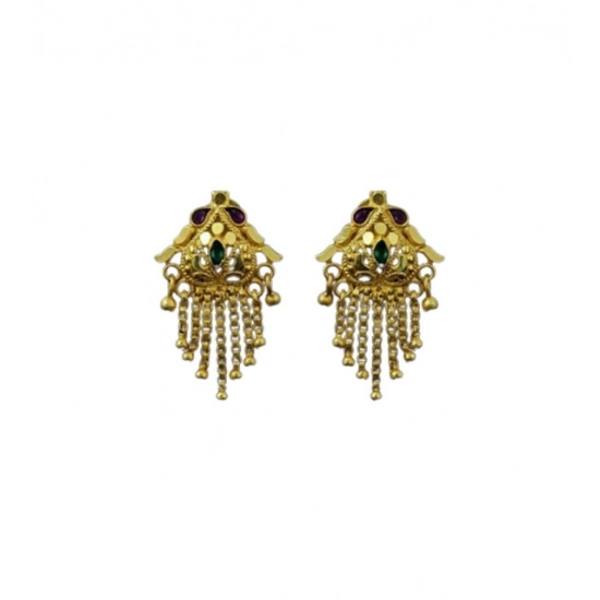 Generic Women's Pack of_2 Brass Gold-Plated Earrings (Gold) Generic Women's Pack of_2 Brass Gold-Plated Earrings (Gold)