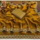 Generic Women's Satin Embellished Saree With Unstitched Blouse 5.5Mtr (Mustard) Generic Women's Satin Embellished Saree With Unstitched Blouse 5.5Mtr (Mustard)