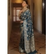 Generic Women's Jacquard Printed Saree With Unstitched Blouse 5.5Mtr (Teal) Generic Women's Jacquard Printed Saree With Unstitched Blouse 5.5Mtr (Teal)