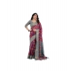 Generic Women's Linen Printed Saree With Unstitched Blouse 5.5Mtr (Purple) Generic Women's Linen Printed Saree With Unstitched Blouse 5.5Mtr (Purple)