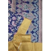 Generic Women's Cotton Silk Floral Printed Saree With Unstitched Blouse 5.5Mtr (Multicolor)