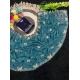 Generic Women's Star Georgette Embellished Saree With Unstitched Blouse 5.5Mtr (Blue)