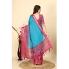 Generic Women's Cotton Silk Printed Saree With Unstitched Blouse 5.5Mtr (Blue-Pink) Generic Women's Cotton Silk Printed Saree With Unstitched Blouse 5.5Mtr (Blue-Pink)