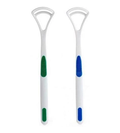 Generic Pack Of 3_Double Edged Plastic Tongue Cleaner (Color: Assorted )