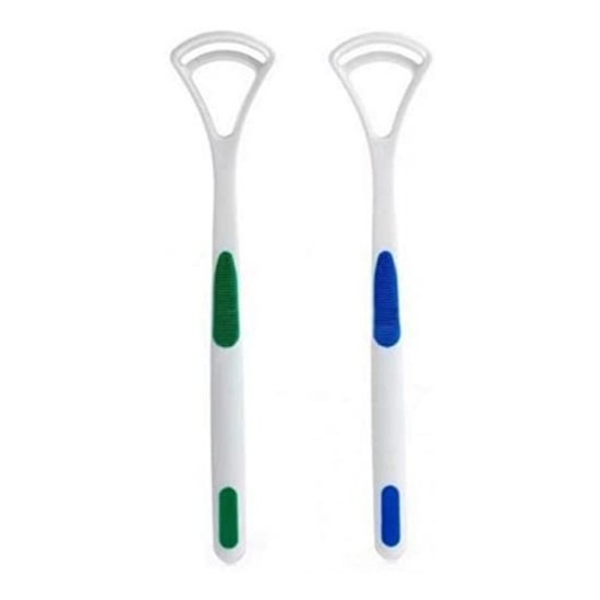 Generic Pack Of 3_Double Edged Plastic Tongue Cleaner (Color: Assorted )