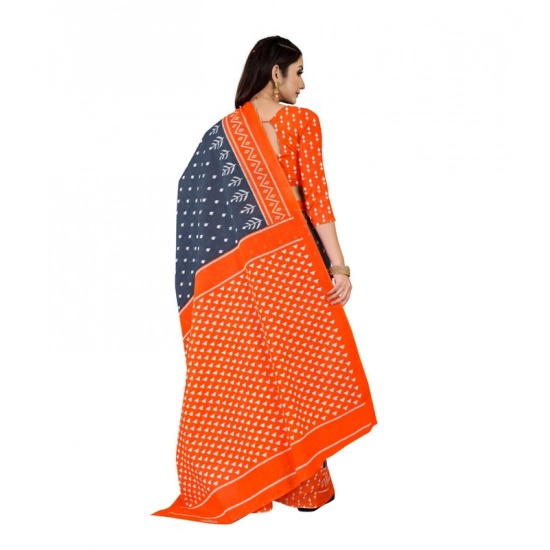 Generic Women's Soft Pure Cotton Printed Saree With Unstitched Blouse 5.5Mtr (Grey) Generic Women's Soft Pure Cotton Printed Saree With Unstitched Blouse 5.5Mtr (Grey)