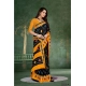 Generic Women's Soft Pure Cotton Printed Saree With Unstitched Blouse 5.5Mtr (Black)