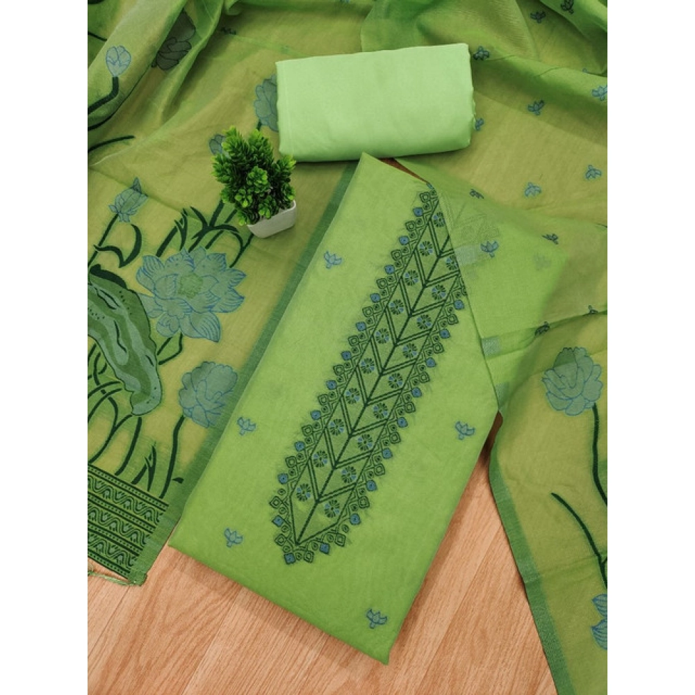 Generic Women's Banarasi Silk Printed Unstitched Salwar Suit Material With Dupatta (Pista, 3Mtrs) Generic Women's Banarasi Silk Printed Unstitched Salwar Suit Material With Dupatta (Pista, 3Mtrs)