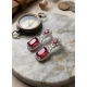 Generic Women's Brass Silver Plated Drop Earrings (Red) Generic Women's Brass Silver Plated Drop Earrings (Red)