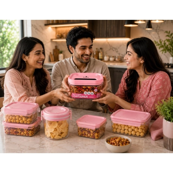 Generic Pack of 2 Switchers Airtight Storage Container Set 500 ML (Pink)