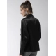 Generic Women's Polyester Solid Long Sleeves Top (Black)