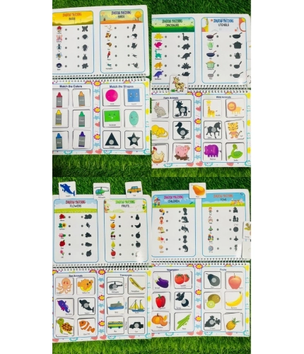 Generic Montessori Busy Book – Early Learning Activity Set (2–4 Years, Multicolor)