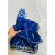 Generic Women's Slik Embellished Saree With Unstitched Blouse 5.5Mtr (Royal Blue)