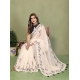 Generic Women's Linen Cotton Printed Saree With Unstitched Blouse 5.5Mtr (Off White) Generic Women's Linen Cotton Printed Saree With Unstitched Blouse 5.5Mtr (Off White)