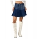 Generic Women's Denim Washed Buttoned Skirt (Blue) Generic Women's Denim Washed Buttoned Skirt (Blue)