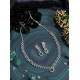 Generic Women's Brass Silver Plated Necklace set (Green) Generic Women's Brass Silver Plated Necklace set (Green)