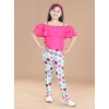 Generic Girl's Cotton Lycra Floral Elasticated Jeggings (Multicolor) Generic Girl's Cotton Lycra Floral Elasticated Jeggings (Multicolor)