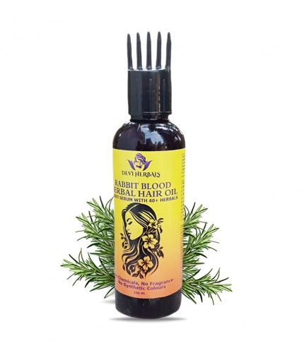 Generic Devi Herbels Rabbit Blood Herbal 100 ML Hair Oil - Men's And Women's Hair Growth Oil