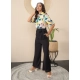 Generic Women's Polyester Floral Half Sleeves Jumpsuit (Multicolor) Generic Women's Polyester Floral Half Sleeves Jumpsuit (Multicolor)