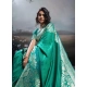 Generic Women's Silk Blend Printed Saree With Unstitched Blouse 5.5Mtr (Teal Green) Generic Women's Silk Blend Printed Saree With Unstitched Blouse 5.5Mtr (Teal Green)