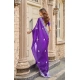 Generic Women's Faux Shimmer Geometric Ready to wear Saree With Unstitched Blouse 5.5Mtr (Purple) Generic Women's Faux Shimmer Geometric Ready to wear Saree With Unstitched Blouse 5.5Mtr (Purple)
