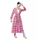 Generic Women's Polyester Check Long Sleeves Shrug (Pink) Generic Women's Polyester Check Long Sleeves Shrug (Pink)