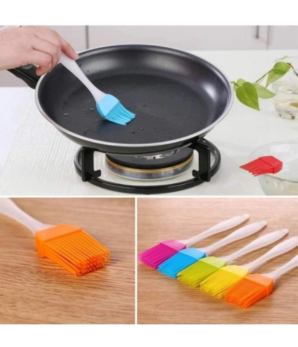 Generic Pack Of 10_Silicone Oil Brush – Heat Resistant Cooking And Baking Basting Brush (Color: Assorted )