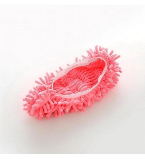 Generic Pack Of 2_Dust Mop Floor Cleaning Slippers – Reusable Household Cleaning Shoes (Color: Assorted )