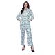 Generic Women's Polyester Floral 3-4th Sleeve Co-Ord Set (Multicolor) Generic Women's Polyester Floral 3-4th Sleeve Co-Ord Set (Multicolor)