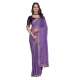 Generic Women's Georgette Embellished Saree With Unstitched Blouse 5.5Mtr (Purple) Generic Women's Georgette Embellished Saree With Unstitched Blouse 5.5Mtr (Purple)