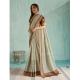 Generic Women's Silk Blend Printed Saree With Unstitched Blouse 5.5Mtr (Green)
