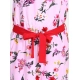 Generic Girl's Polyester Crepe Floral Shoulder Straps Jumpsuit (Pink-Red) Generic Girl's Polyester Crepe Floral Shoulder Straps Jumpsuit (Pink-Red)