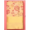 Generic Women's Soft Lichi Silk Printed Saree With Unstitched Blouse 5.5Mtr (Gold)