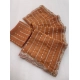 Generic Women's Slik Embellished Saree With Unstitched Blouse 5.5Mtr (Orange)