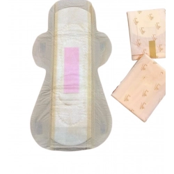 Generic Pack of_12 Pcs Cotton Bamboo Sanitary Pads with Wings (White, each pack_6 pads)