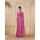 Generic Women's Digital Printed  Georgette Saree With Unstitched Blouse (Pink, 5-6 Mtrs)