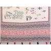 Generic Women's Linen Cotton Printed Saree With Unstitched Blouse 5.5Mtr (Off White)