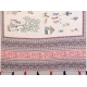 Generic Women's Linen Cotton Printed Saree With Unstitched Blouse 5.5Mtr (Off White)