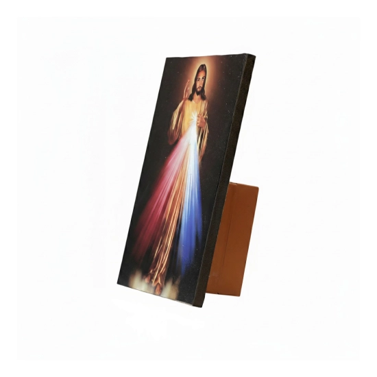 Generic Wooden Divine Mercy Of Jesus Christ Table Top Christian Bible Verses Player (Multicolor)