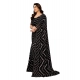 Generic Women's Georgette Printed Saree With Unstitched Blouse 5.5Mtr (Black) Generic Women's Georgette Printed Saree With Unstitched Blouse 5.5Mtr (Black)