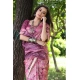 Generic Women's Faux_Tussar_Silk Abstract_Print Saree With Unstitched Blouse 5.5Mtr (Pink) Generic Women's Faux_Tussar_Silk Abstract_Print Saree With Unstitched Blouse 5.5Mtr (Pink)