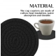 Generic Cotton Pack Of_2 Rope Drink Coasters 4 Pcs Set (Black) Generic Cotton Pack Of_2 Rope Drink Coasters 4 Pcs Set (Black)